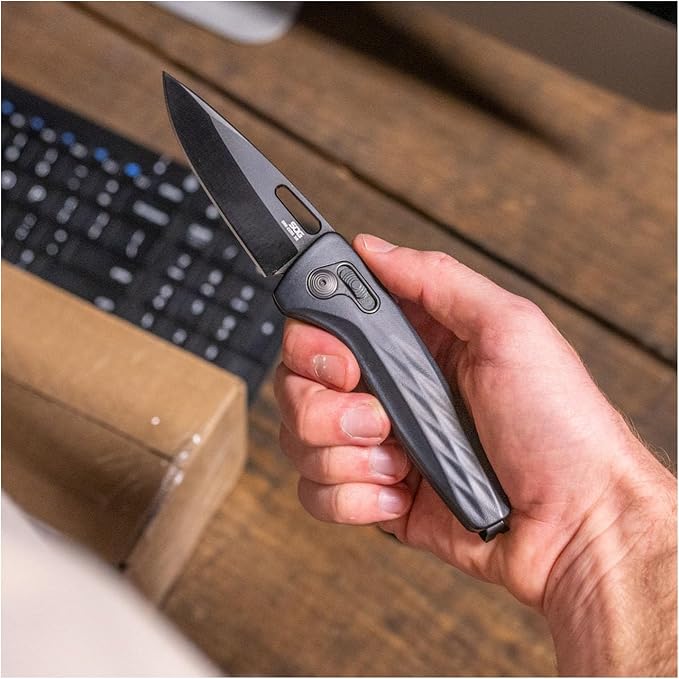 SOG One-Zero XR Easy-Opening Daily Carry Folding Knives with Aircraft-Grade Aluminum Handle | CRYO CPM S35VN Steel Blade