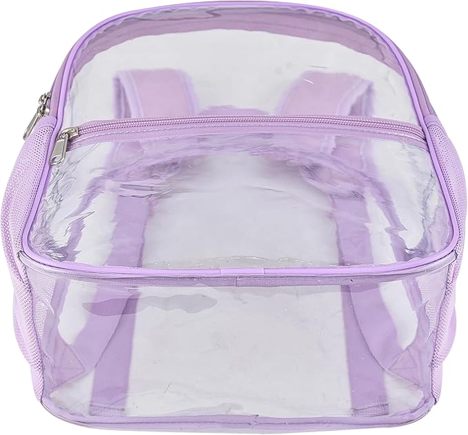 USPECLARE Clear Backpack for Stadium Approved 12×6×12, Water proof Clear Bag for Stadium Events and Concert Work Sport Event