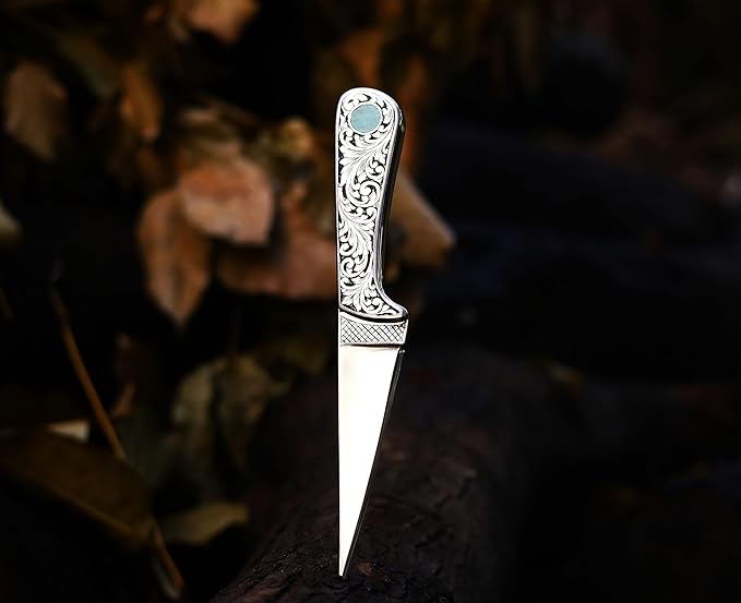 KNI-3142 Custom Handmade D2 Steel Knife with Leather Sheath 3D Engraved