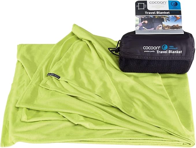 COCOON - Coolmax Travel Blanket | Compact Throw Blanket for Camping and Hiking | Fits in Backpack | Attaches to Luggage | Travel Essential | Fast Drying (Regular 70" x 55")
