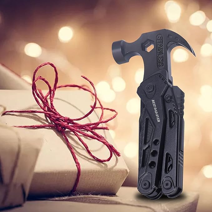 Gifts for Dad from Daughter Son,All in One Survival Tools Hammer Multitool Camping Accessories,Birthday Father's day Christmas Thanksgiving day Valentine's day Gift Ideas for Men Father Him,ATH-802