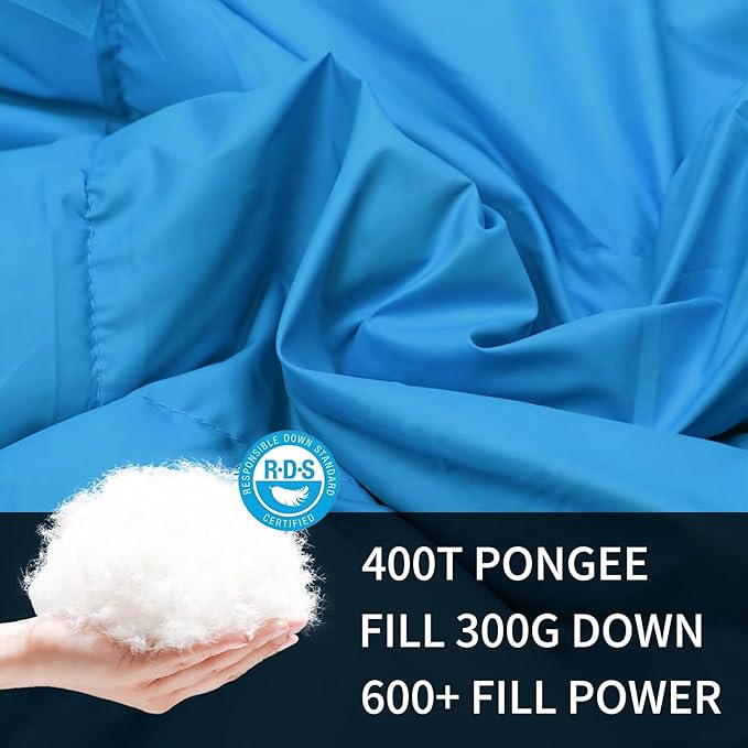 Down Camping Blanket,600+Fill Power,Foldable Into a Pillow,Light,It is The Best Choice for Outdoor Activities, Picnics, Beaches, and Travel.