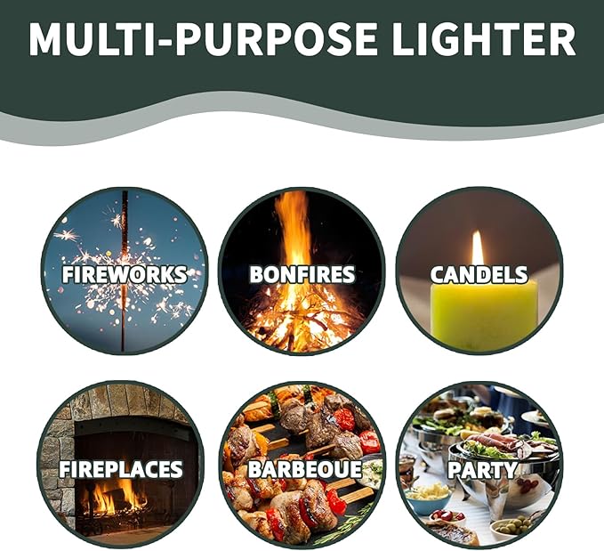 Cool Torch Lighter Refillable Metal Keychain Jet Flame Lighters Vintage Novelty Lighter for Fireplace Candle Camping BBQ (Without Butane Gas/Kerosene) (09)