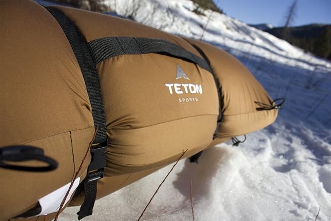 TETON Sports Canvas Camp Pad, Sleeping Pad for Car Camping, Brown