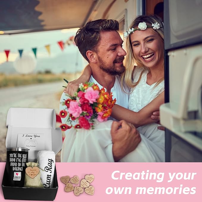 Gifts for Boyfriend Husband, Gift Box for Men,Gift for Father's Day Birthday Gifts Baskets for Men Fathers Day Box,Romantic Unique Meaningful Engraved Best Love Ideas Box Set