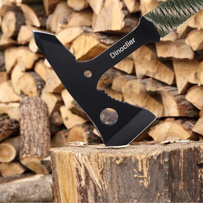 Throwing Axes and Tomahawks, Throwing Hawks Axes Pack of 3, 10.7" Full Tang Tactical Throwing Axes Set with Nylon Sheath