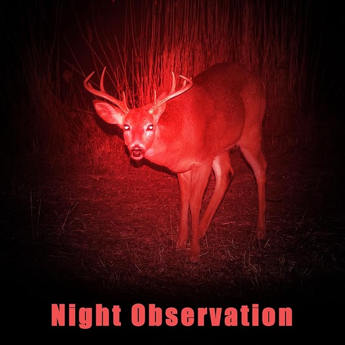 Honoson 6 Pieces Red Flashlight LED Single Mode Light One Mode LED Torch Scalable Red Light Flashlight for Astronomy Aviation Night Observation