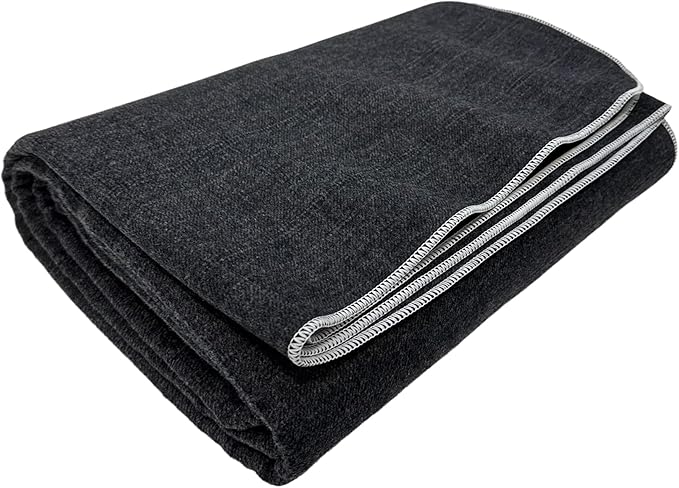 80% Wool Blanket - 5 lbs, Warm, Thick, Washable, Large 60" x 88" Military Camping Blanket, Super Soft - Great for Cold Weather, Camping, Hiking, Outdoors, Home, Survival & Emergency