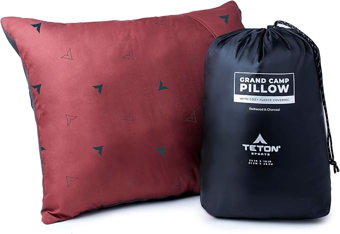 TETON Sports Camp Pillow; Great for Travel, Camping and Backpacking; Washable