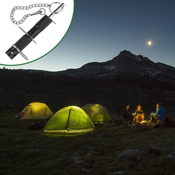 Perimeter Trip Alarm,Trip Wire Alarm Device,Use 209 Primers, Early Warning Security System for Camping and Property Safety