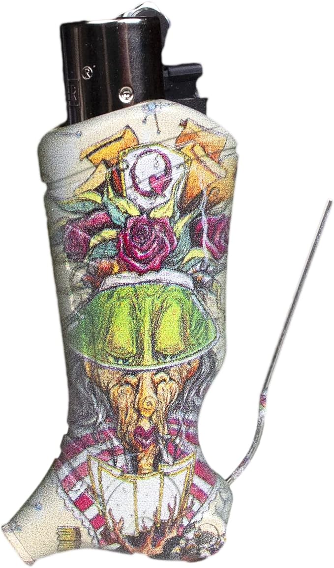 Toker Poker - Clipper Lighter Case Multi Tool, Alice Collection - Red Queen, All Inclusive Tool for Camping and Other