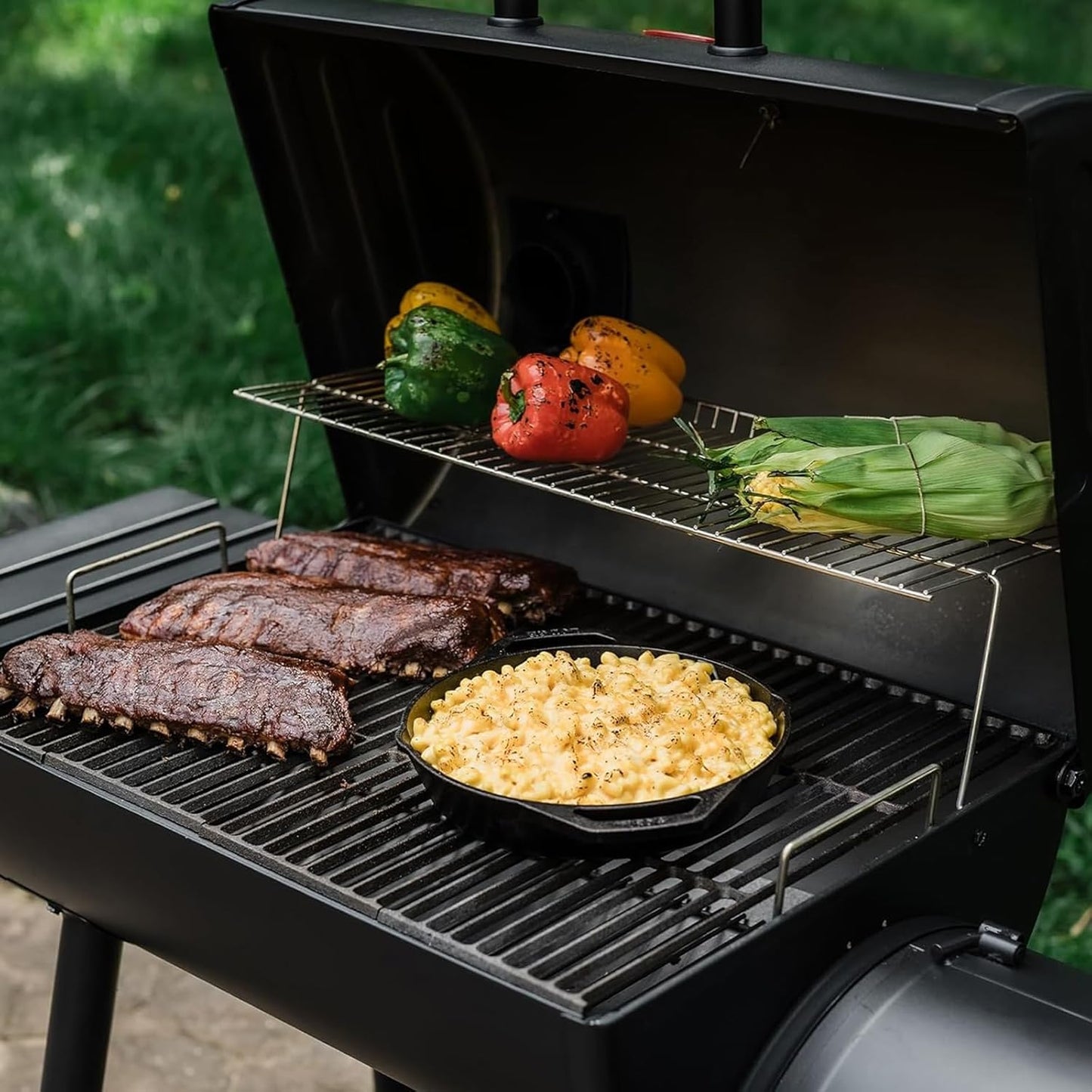 19-3/4" Cast Iron 4 Cooking Grates Replacement for Chargriller 2121, 2123, 2222, 2828, 3001, 3008, 3030, 3072, 3232, 3725, 4000, 4001, 4008, 4208, 5050, 5072, 5252, 9020 King Griller 3008, 5252 Grill