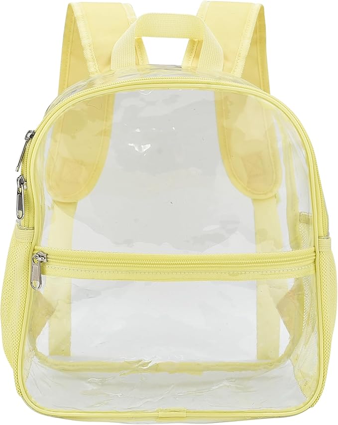 USPECLARE Clear Backpack for Stadium Approved 12×6×12, Water proof Clear Bag for Stadium Events and Concert Work Sport Event