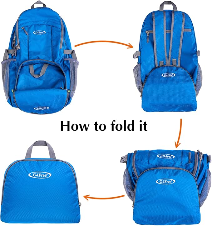 G4Free 40L Lightweight Packable Hiking Backpack, Waterproof Travel Daypack