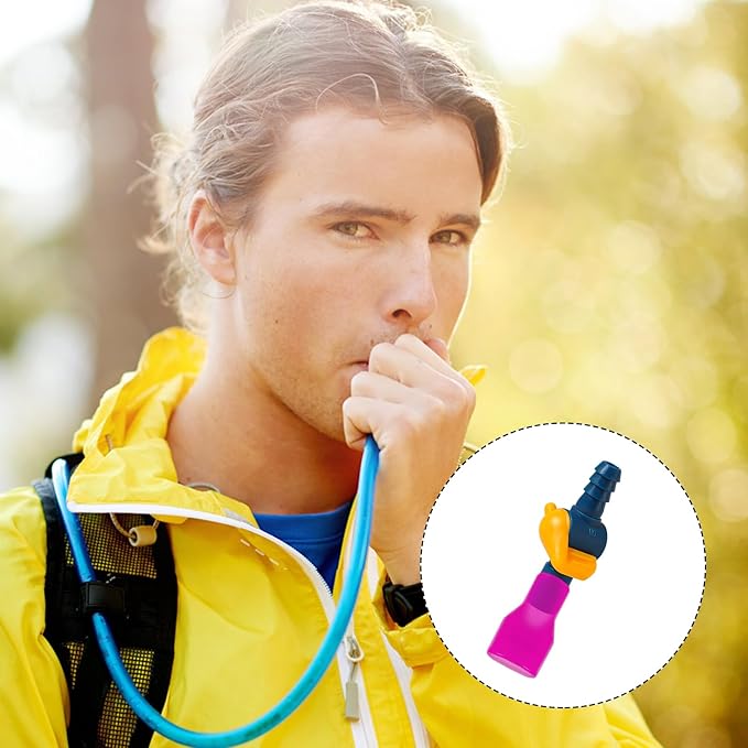 5pcs Bite Valve Replacements for Camelbak, Dust Cover Mouthpiece Hose Connector Replacement Bite Valve Accessories Replacement for Camelbak Hydration Bladder