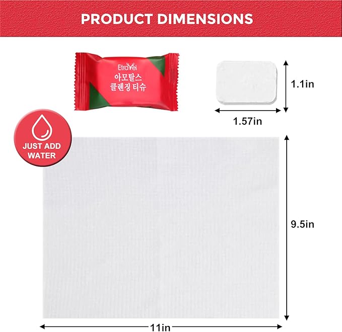 GXF Compressed Towel, Portable Cotton Hypoallergenic Travel Washcloths Tablet Coin Wipes Dehydrated Expandable for Camping Hiking Home