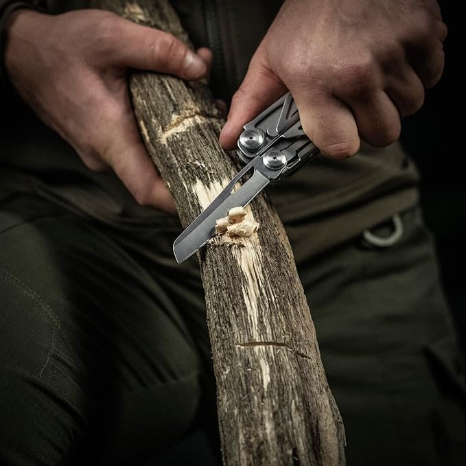 M-Tac 11-in-1 Multitool Pliers - Stainless Steel Utility Screwdriver Multi Tool in Nelon Belt Sheath for EDC Outdoor Camping, Fishing, Survival, Hiking (Silver #3)