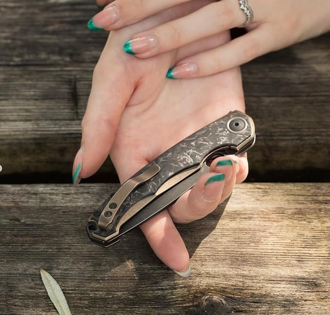 ECLIPSE Folding Pocket Knife, Vox Design, Lightweight Liner Lock