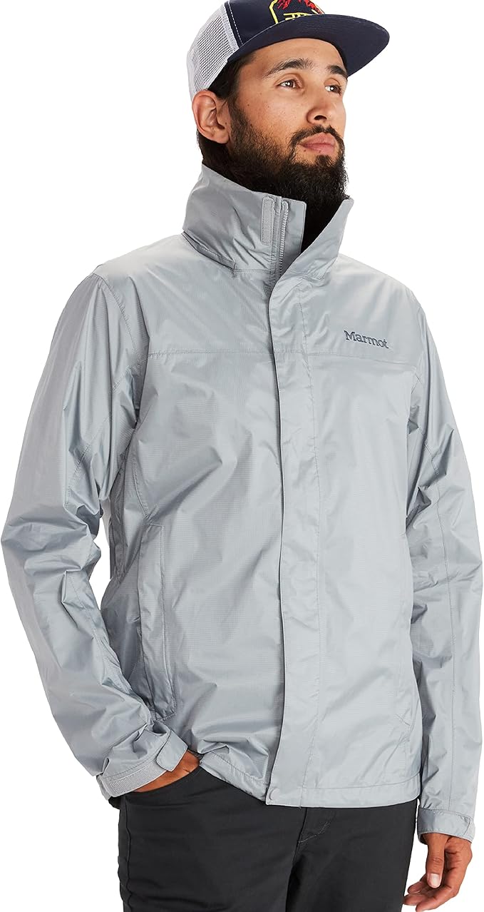 MARMOT Men's Precip Eco Waterproof Rain Jacket - 100% Recycled, Breathable, Lightweight, Packable Raincoat