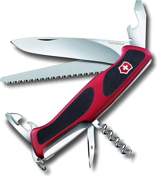 Victorinox RANGERGRIP 55 RED/Black Large Swiss Army Knife
