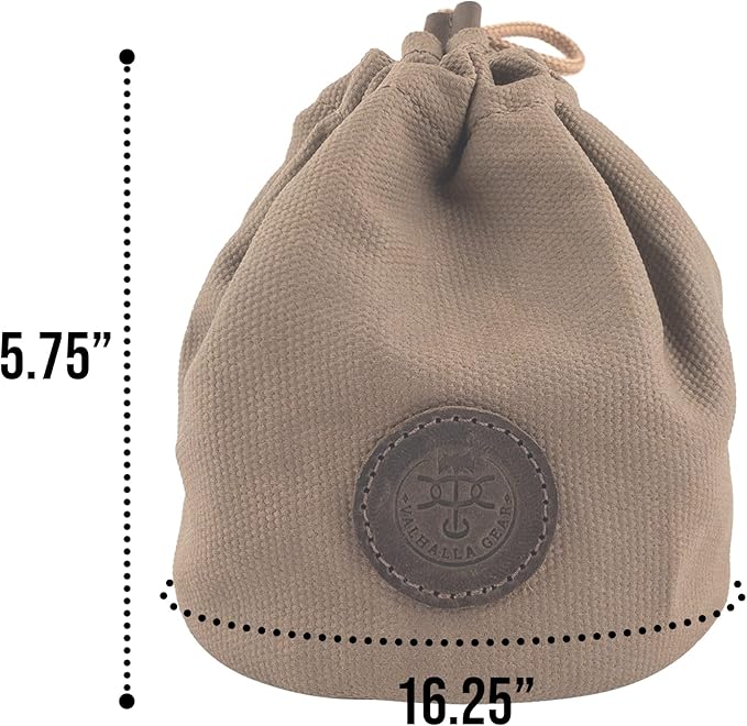 Camping Stove Tank Bag Handmade from Waxed Canvas - Fatigue