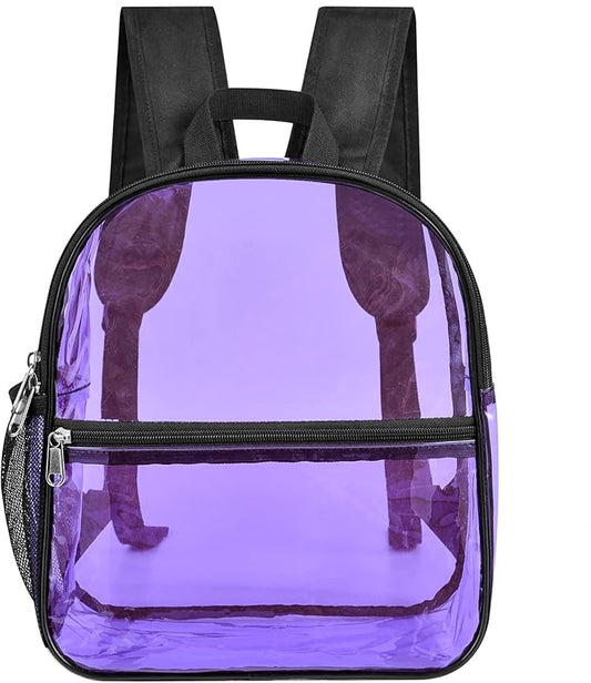 USPECLARE Clear Backpack for Stadium Approved 12×6×12, Water proof Clear Bag for Stadium Events and Concert Work Sport Event