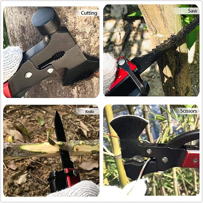 Camping Gear Multitool, Stocking Stuffers for Men, Christmas Mens Gifts for Dad Husband Boyfriend, 16 in 1 Camping Accessories Multitool Hatchet, Camping Tool with Axe,Hammer,Plier,Knife,Bottle Opener