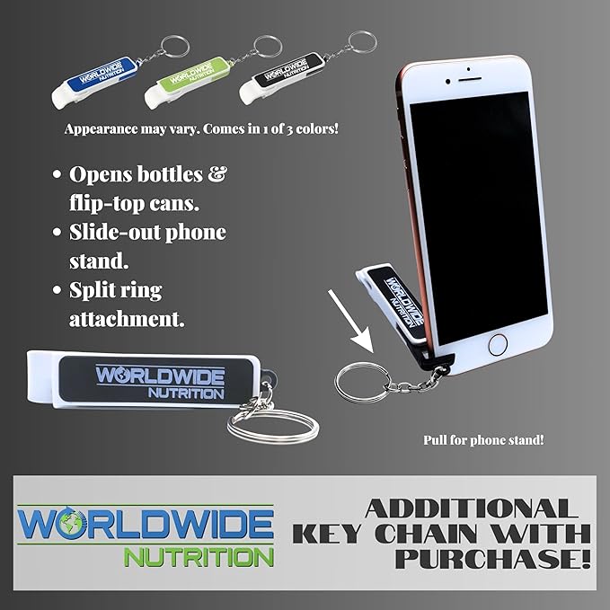 Worldwide Nutrition Bundle: Kershaw Select Fire Multi-Function Pocket Knife, 4-piece Bit Set and Driver, 3.4" 8Cr13MoV Steel Blade, Manual Washer Folding EDC and Multi-Purpose Key Chain