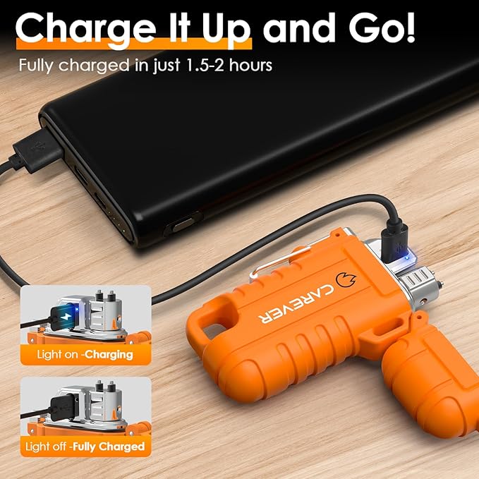 Gifts for Men Women Electric Lighter - Christmas Stocking Stuffers for Adults Dad Wife Husband Gift Ideas Rechargeable USB Arc Plasma Candle Lighters Camping Gear Cool Gadgets BBQ Grill Accessories