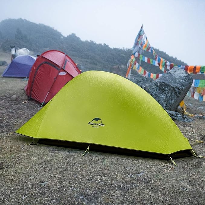 Naturehike Cloud-Up 1 Person Tent, Lightweight Backpacking Tents for One Man, Waterproof Ultralight One Person Tent for Camping Hiking Backpacking