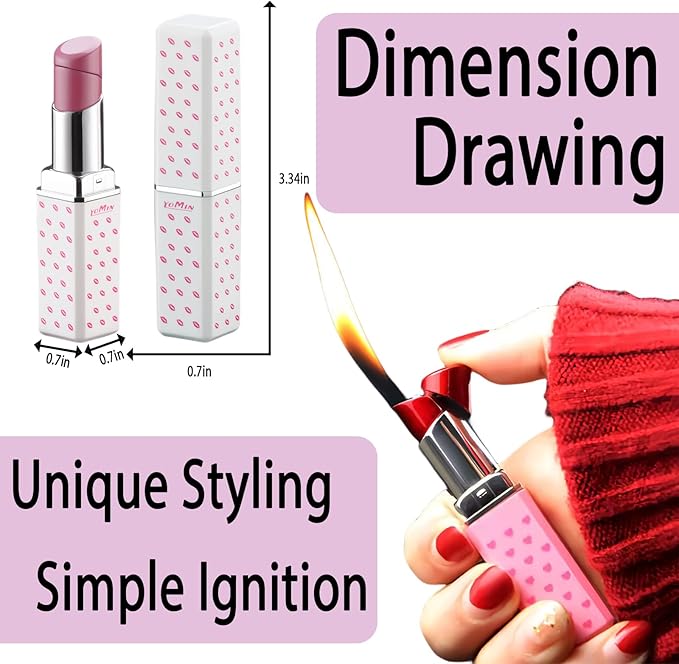 Pretty Cute Lighter Butane, Carving Soft Flame Lighter, Unique for Women Candles Gifts Camping BBQ (No Butane Fule) (03#)