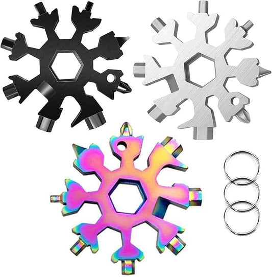 3 Pack 18 In 1 Multitool - Stainless Steel Multi-Tool Stainless Multi-tool Slotted, Phillips screwdriver set, bottle opener(Standard, Stainless)