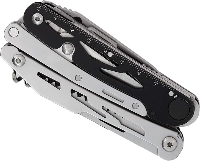 SZQHT Multitool Knife, Multipurpose Pocket Multi Tool Knives (22-in-1) with Detachable XL Spring-Action Scissors, Plier, Screwdrivers and Multi-tool Accessories for Men Survival,Camping, Fishing