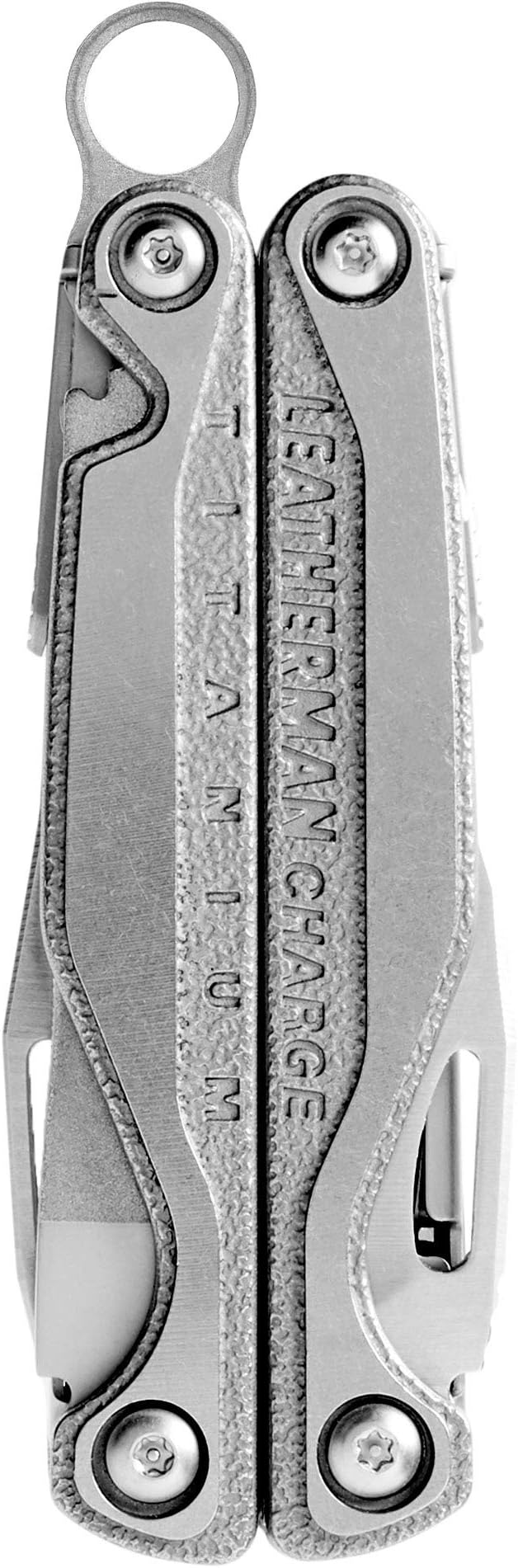 Leatherman Charge Plus TTi - Titanium multi-tool with all locking tools including knives, pliers, saw and screwdriver, camping and fishing tool made in the USA, in stainless steel