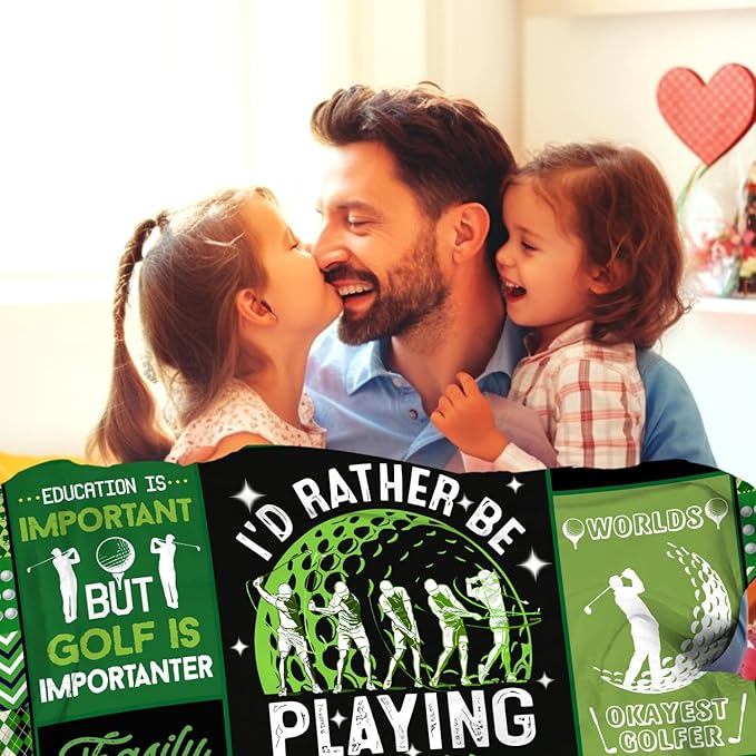 Golf Blanket Gifts for Men Women,Soft Cozy Sport Golf Blankets and Throws Bed Bedding Outdoor,Cool Golfing Funny Golf Gifts for Golfers Kids Golf Lovers 60"x50"