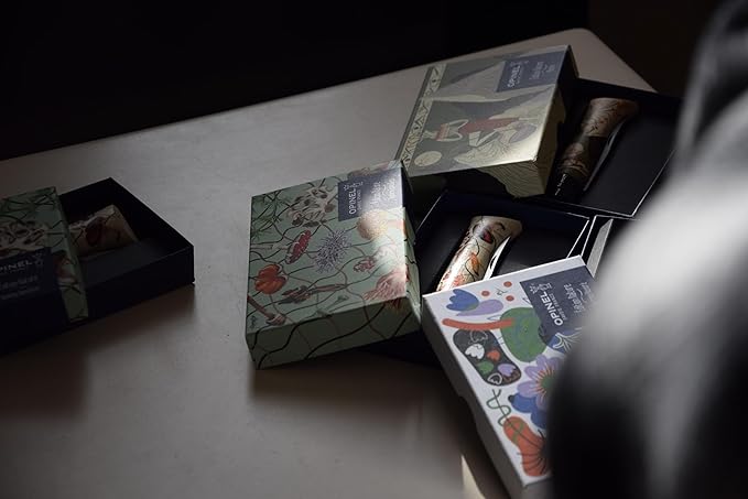 Opinel No. 08 Limited Edition NATURE Series Folding Knife, Artist Designed Handles, Serialized Blade, Gift Boxed, Made in France (MioSHe)