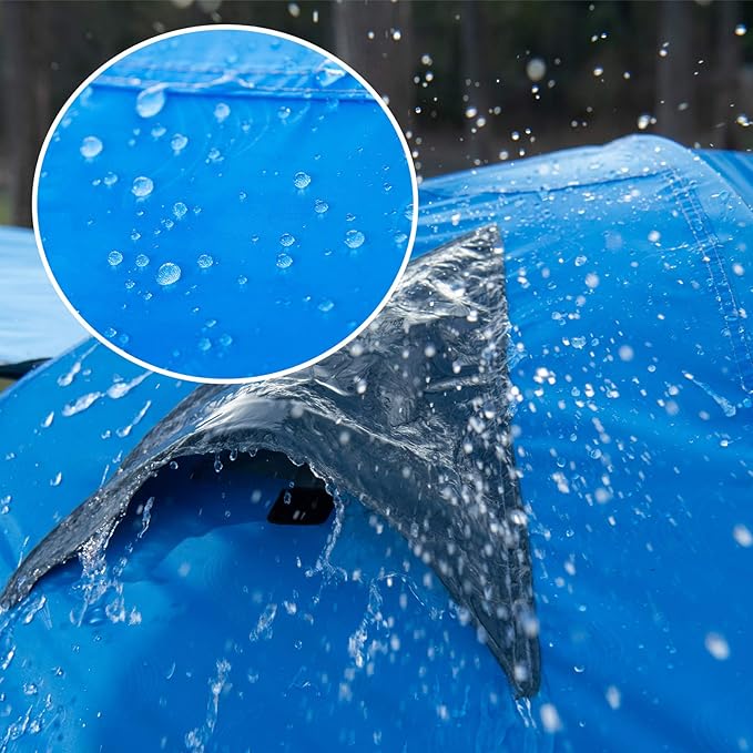 BISINNA 2 Person Camping Tent Outdoor Lightweight Waterproof Easy Setup Two Doors 3 Season Double Layer Large Space Backpacking Tent for Camping Backpacking Hiking Travelling Hunting