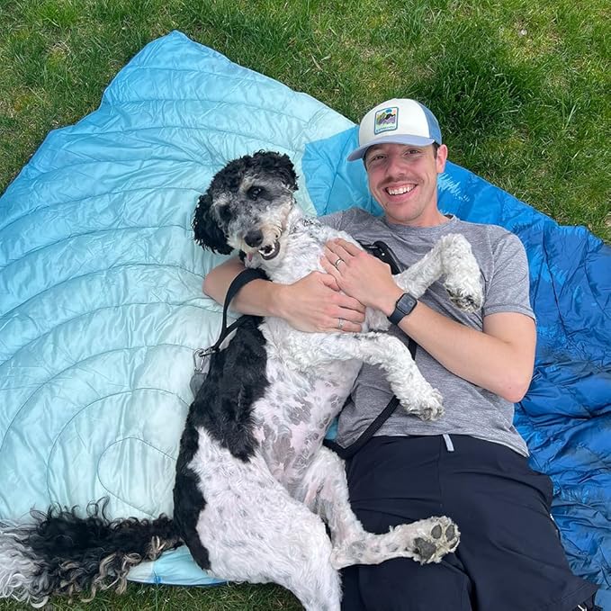 Camping Blanket,Lightweight Down Alternative Puffy Printed Camping Blanket Packable Outdoor Blanket for Camping,Traveling, Stadium, Hiking, Picnics