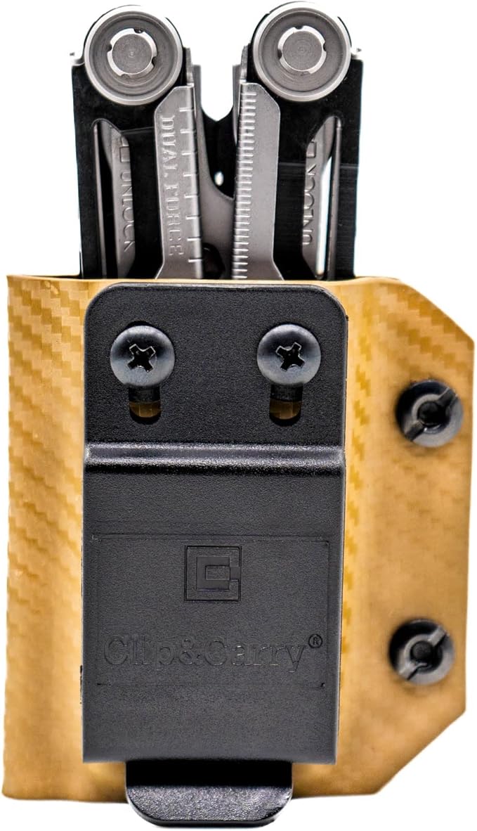 Clip & Carry Kydex Multitool Sheath for Gerber Dual-Force ~ Made in USA (Multi-Tool not Included) Multi Tool Holder Holster