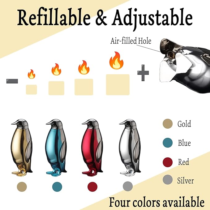 Cute Cartoon Animal Lighter Butane Refill, Pretty Aesthetic, Unique for Women Candles Gifts Camping BBQ (No Butane Fule) (22#)