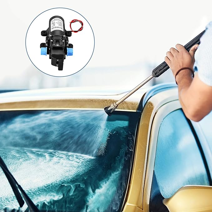 Water Pressure Pump 12v, Rv, Water Diaphragm Pump, 116psi Self-priming Oil Transfer Pump Electric Extractor for Caravan Camping Boat