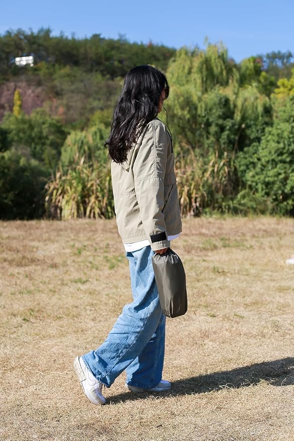 Camping Sleeping Pad, Ultralight Inflatable Sleeping Mat with Pillow, Compact Waterproof Camping Air Mattress, 77in x 27in x 3.54in Sleeping Mat for Traveling/Hiking (Blue)