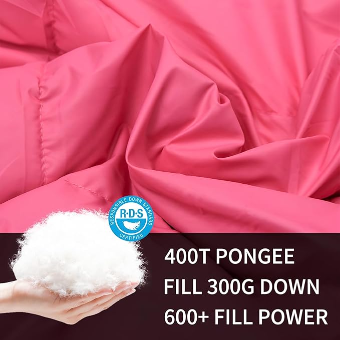 Down Camping Blanket,600+Fill Power,Foldable Into a Pillow,Light,It is The Best Choice for Outdoor Activities, Picnics, Beaches, and Travel.