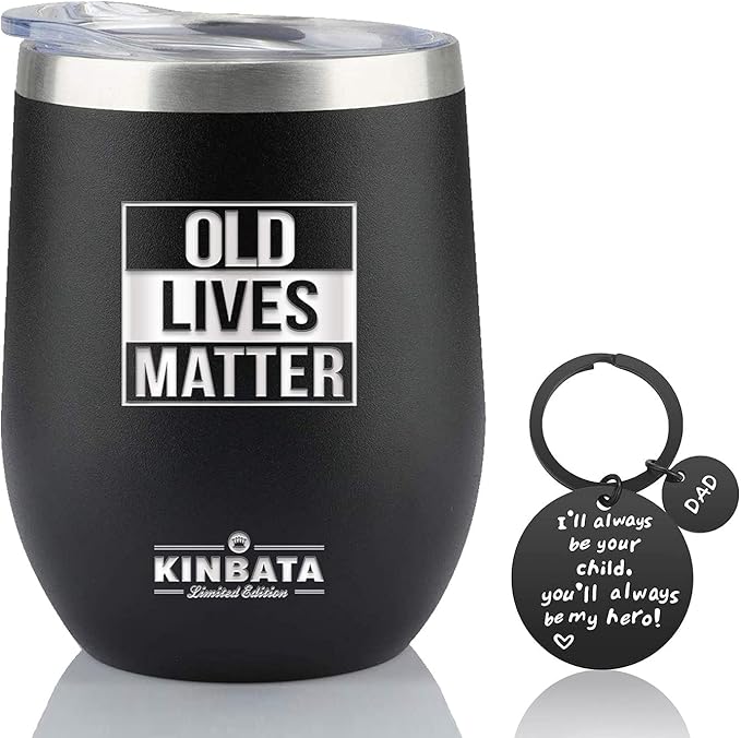 Birthday Gifts for Dad-Fathers Day Best Gifts for Dad from Daughter,Wife,son Gifts for Men Who Wants Nothing Best Presents for Dad 12OZ Black Old