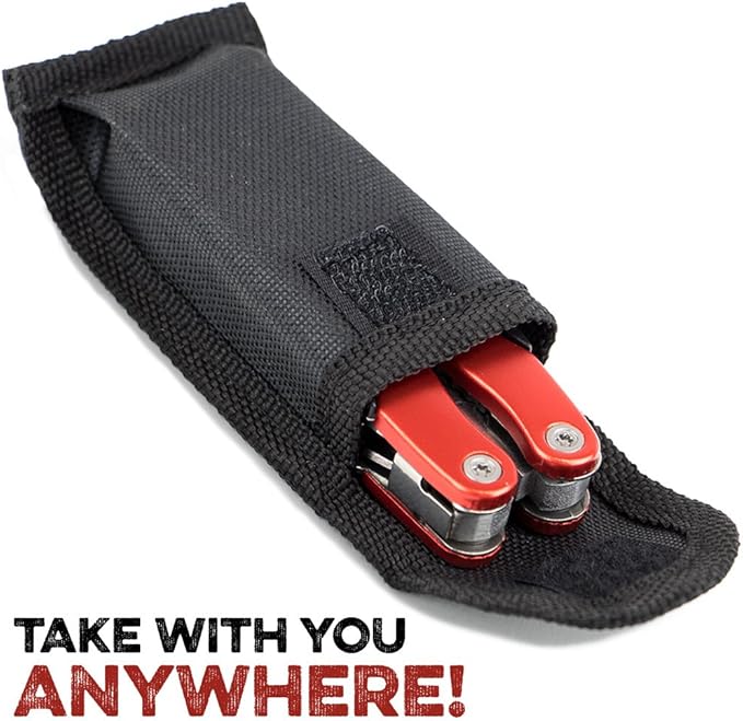 Knack 11-in-1 Multitool - 3inches Stainless Steel Folding Utility Pocket Tool with Carrying Pouch by Knack (Blue)