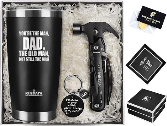 Birthday Gifts For Dad-Fathers Day BEST Gifts For Dad Best Dad Ever Gifts from Daughter Son Wife Happy Who Wants Nothing Personalized Gifts for Men Present for PaPa StepDad Him Multitool