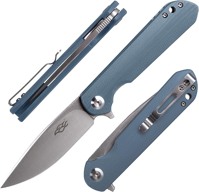 GANZO Firebird FH41 Pocket Folding Knife D2 Steel Blade G10 Handle Hunting Outdoor EDC Tool (Grey)