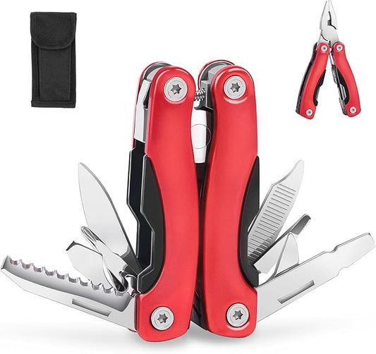Outdoor Portable Mini Multi Multitool plier, Gift for Men - Ideal Gift for Dad、Brother or Boyfriend – Hiking, Bike Outdoor Tools、Camping,、Survival Multitool.