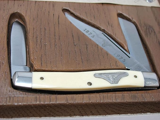 Vintage Schrade Knives Stockman Pocket Knife Schrade Cutlery Rawhide Commemorative Produced in Ellenville, N.Y. in 1975