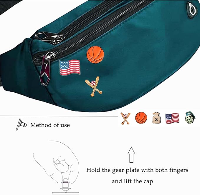 Fanny Pack for Men Women, Waterproof Sports Waist Bag Pack, Belt Bag for Travel Hiking Running